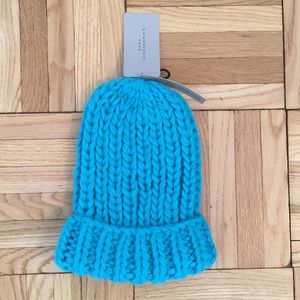 Zara blue knit hat NWT